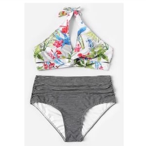 tropical twist two piece *plus size*